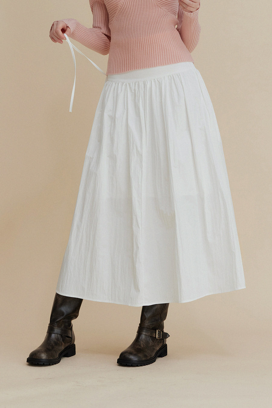 Jupe longue Pelle String