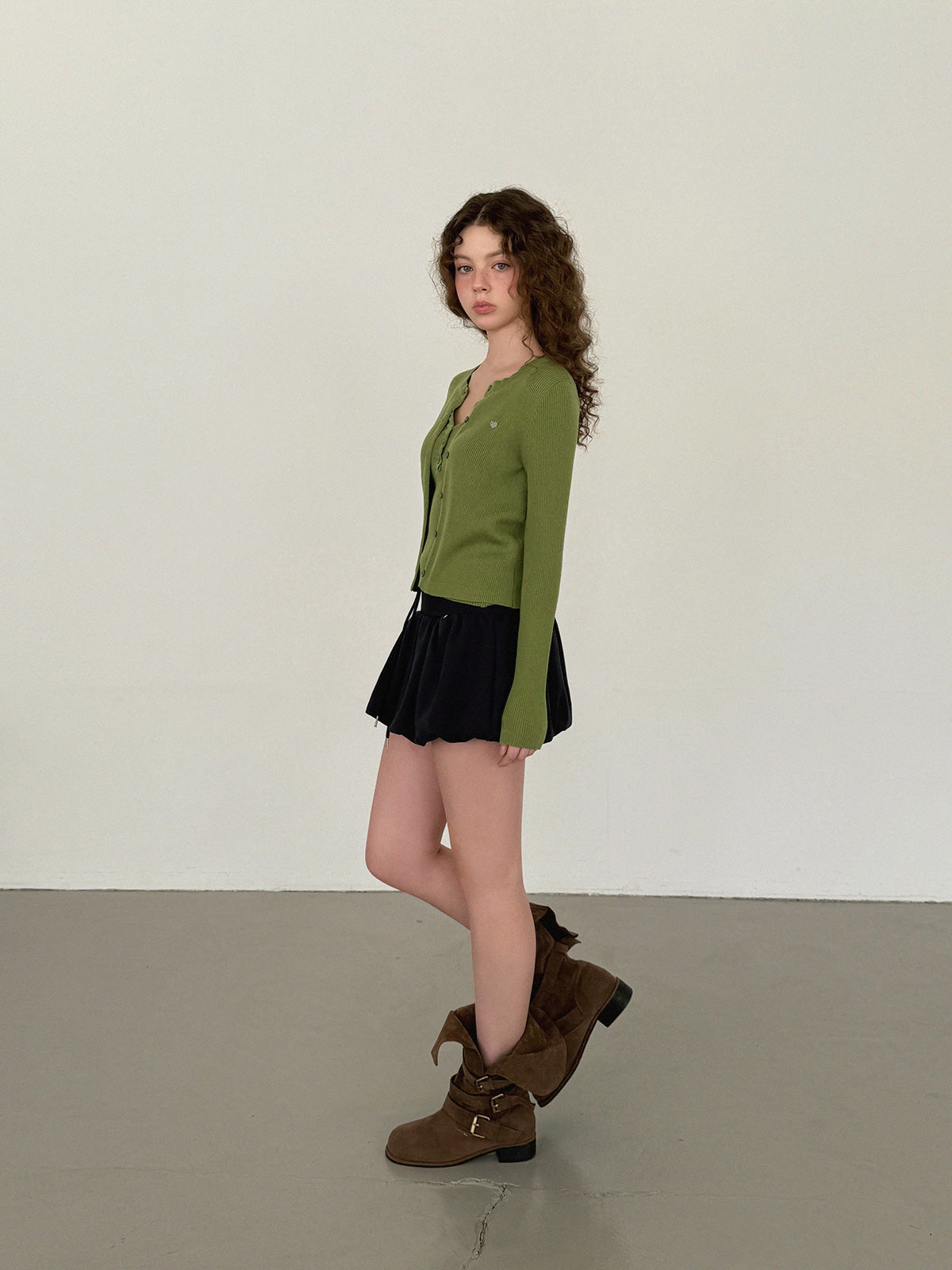 Metin Lace Sleeveless Cardigan Set