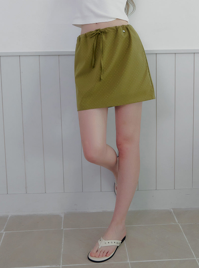 Benri dot mini skirt