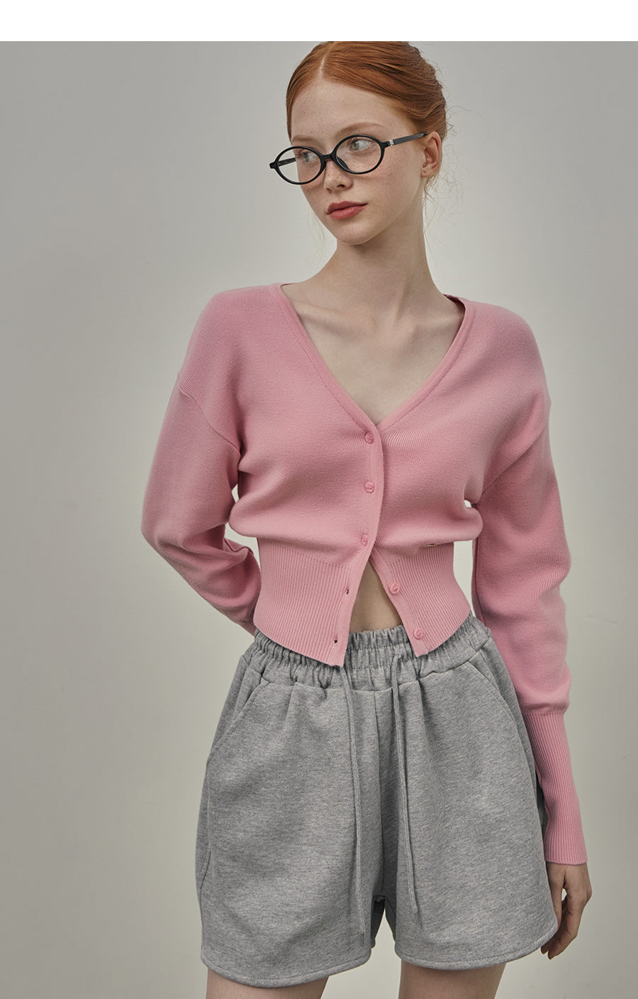 【TWEE】Anu Lovely Basic V-Neck Cardigan