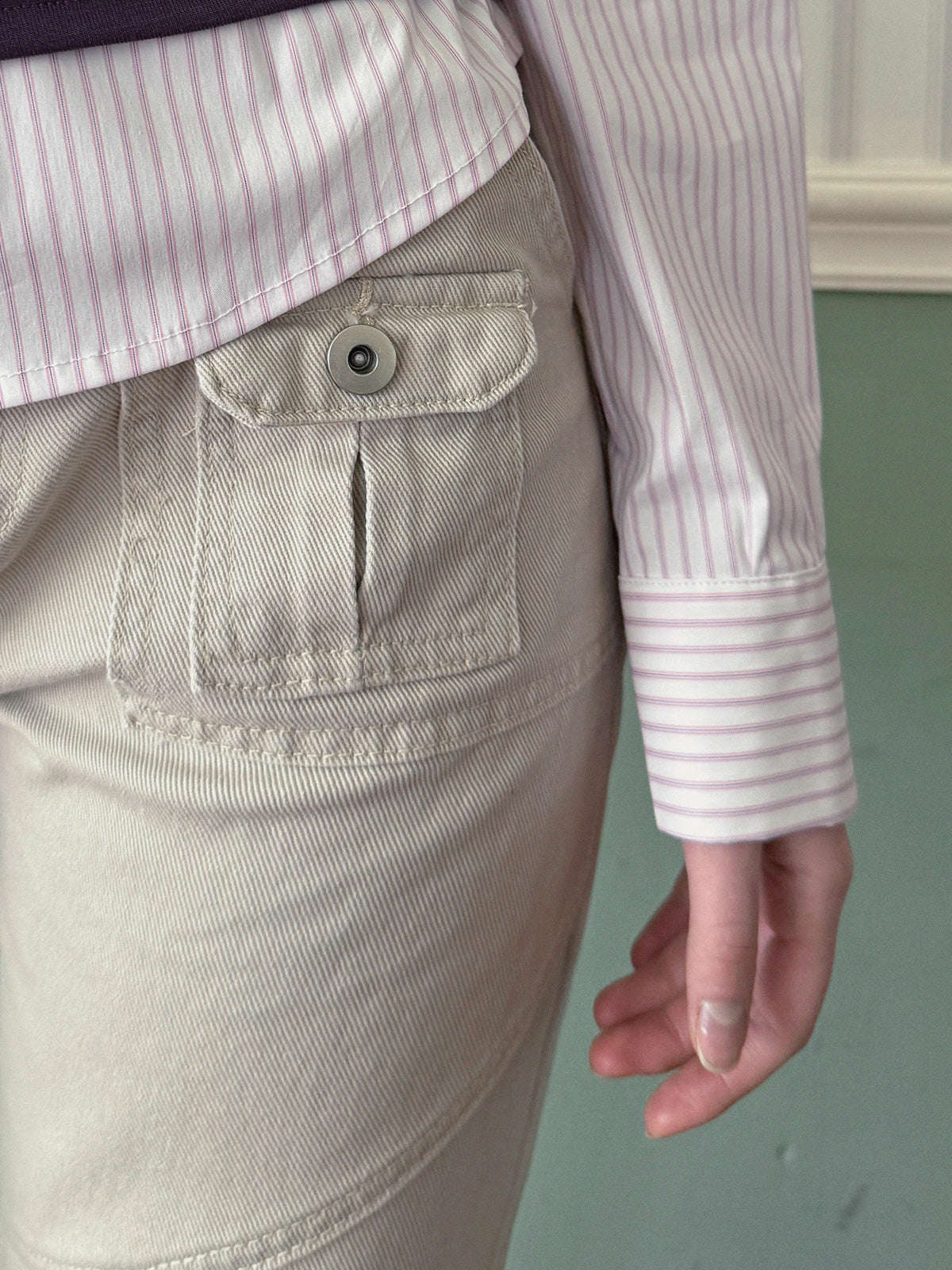 Bandi Pocket Semi-Bootcut Long Pants