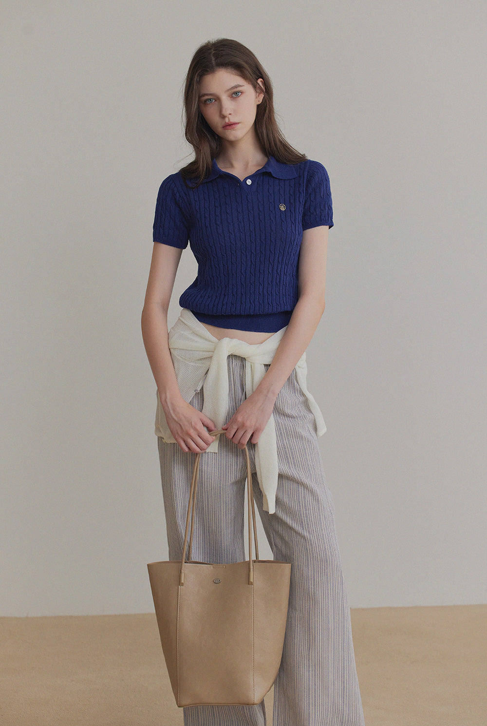 Blze Collared Short-Sleeve Knit