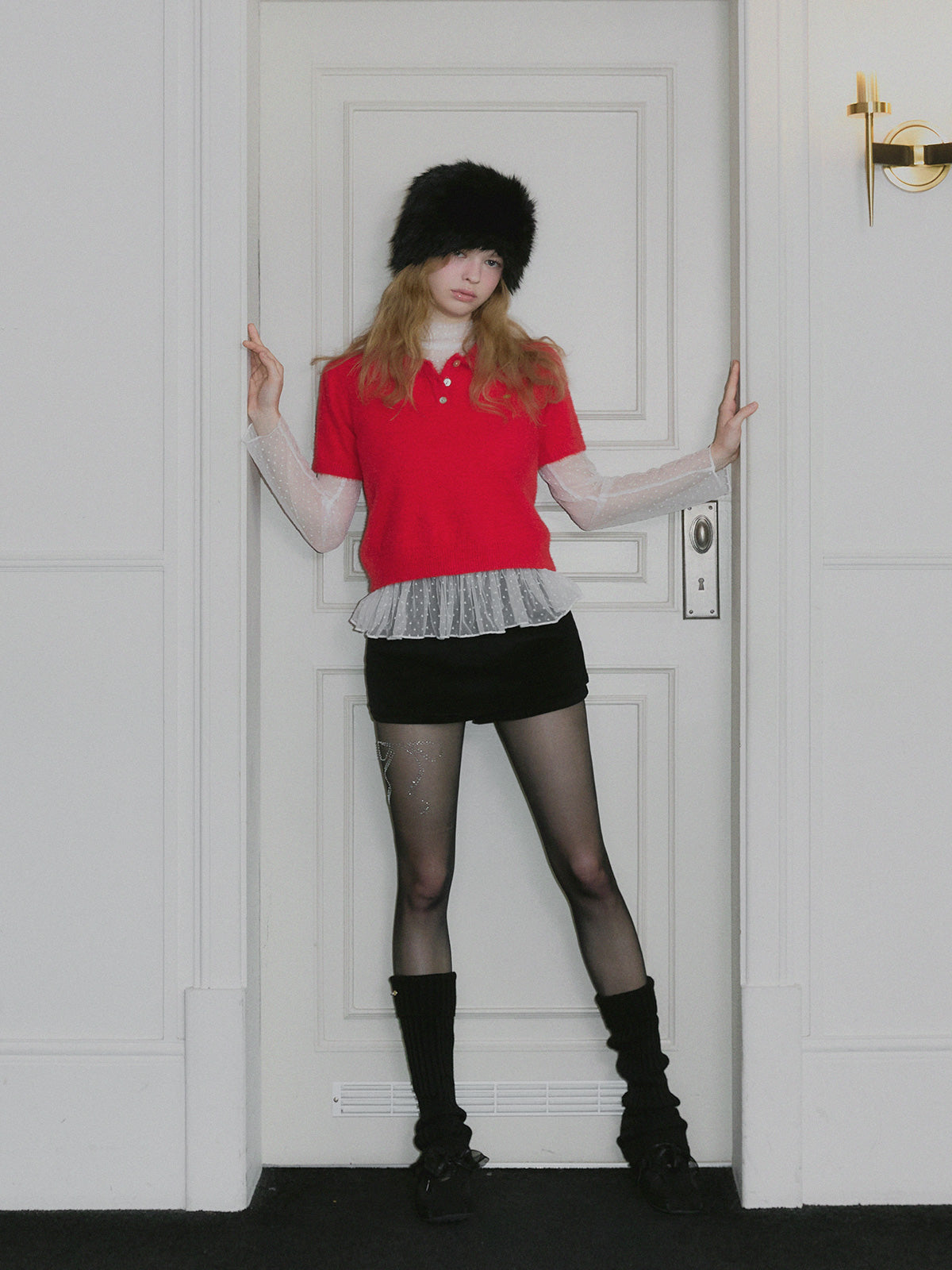 Ribel Soft Collar Knit Tee
