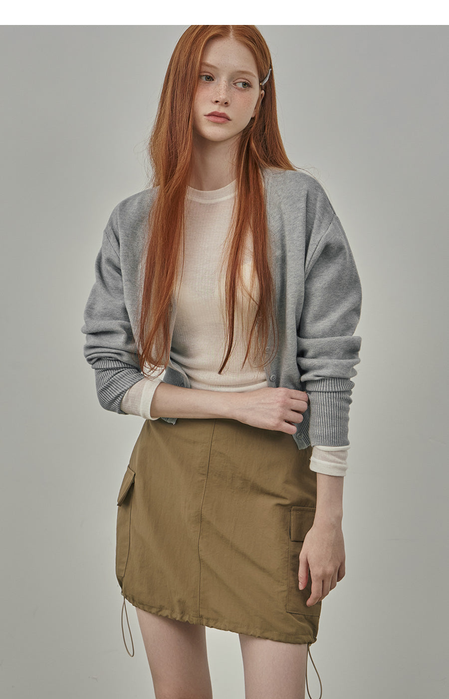 【TWEE】Anu Lovely Basic V-Neck Cardigan