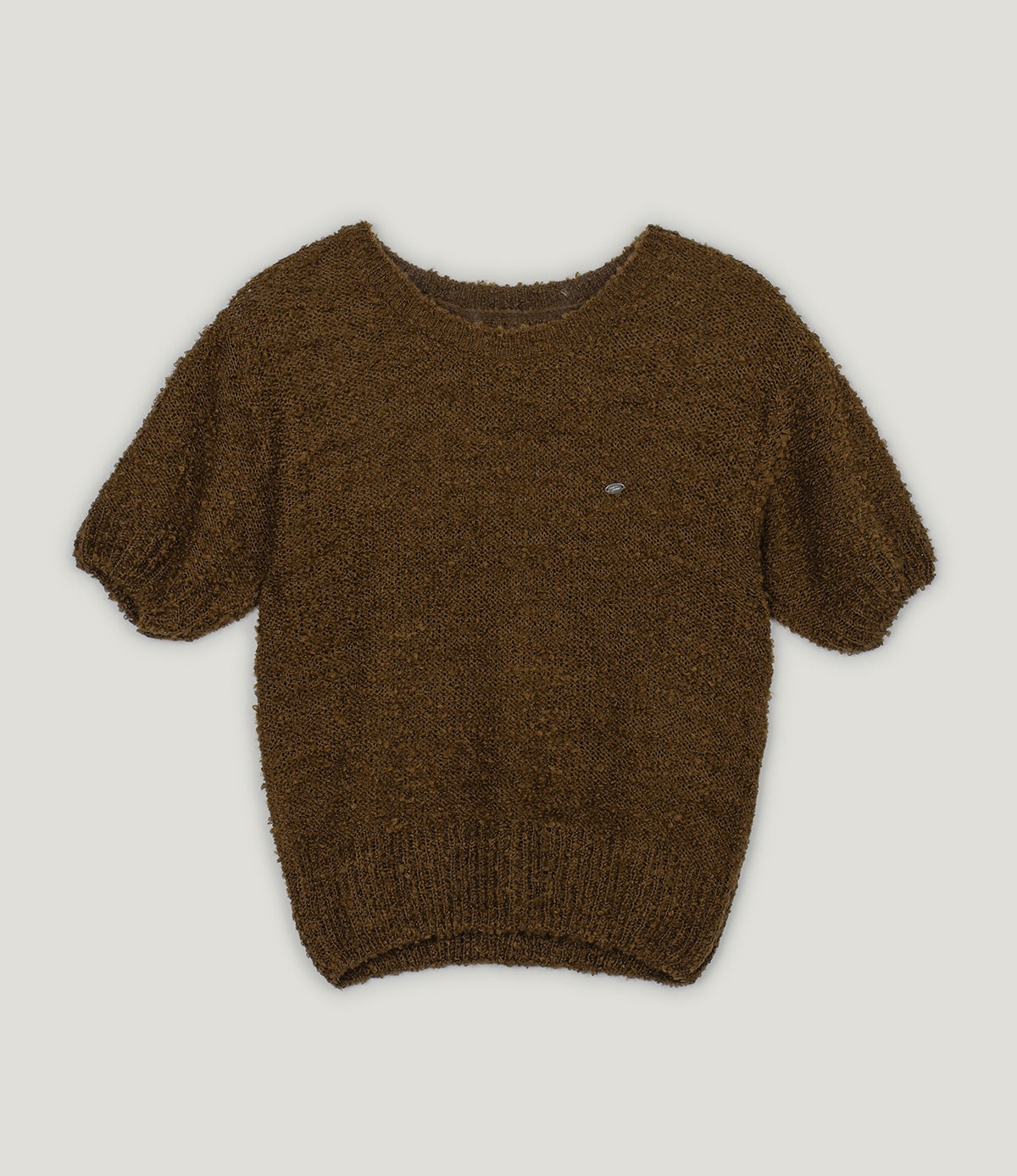 【TWEE】Orit Bouclé Short Sleeve Knit