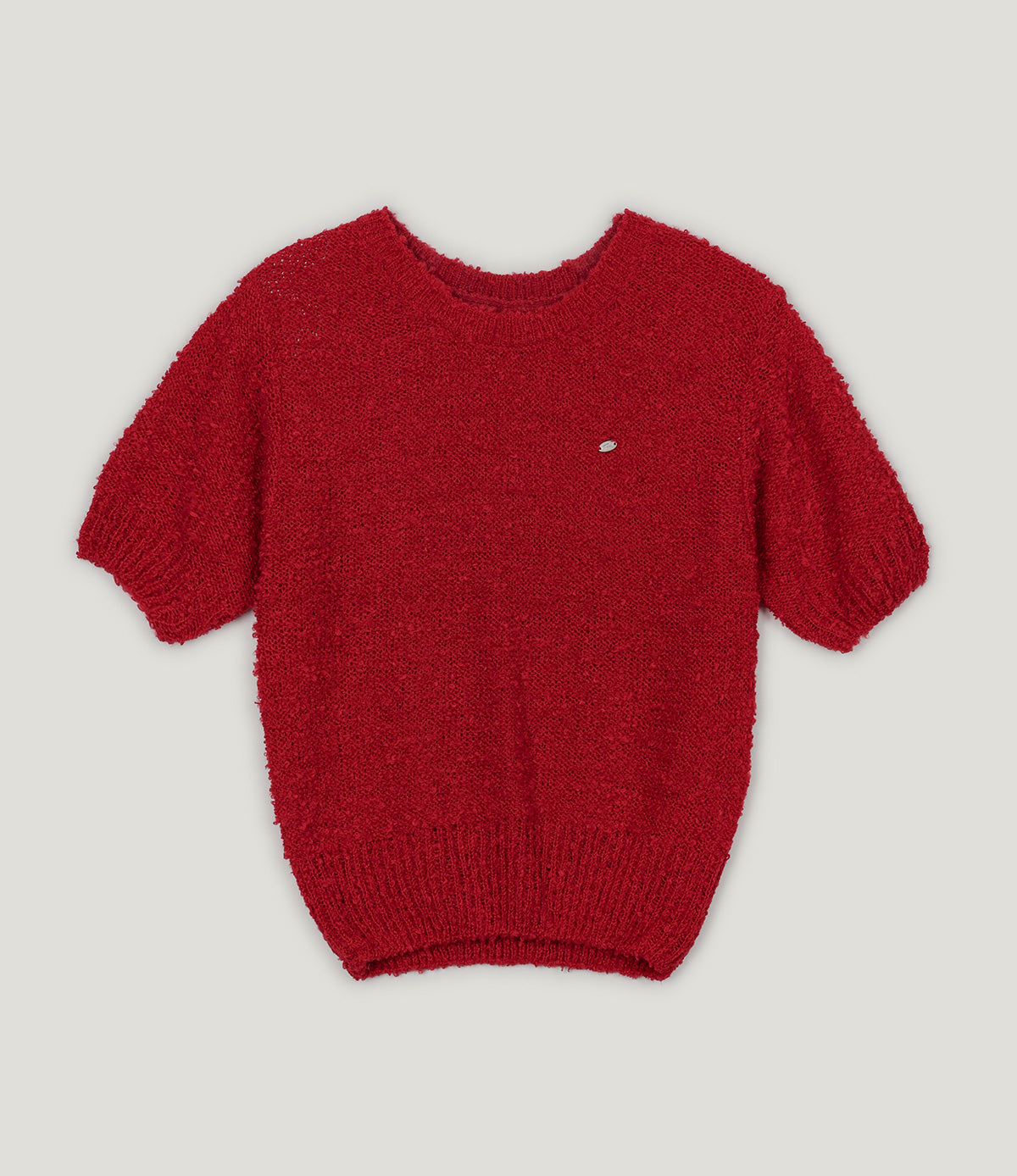 【TWEE】Orit Bouclé Short Sleeve Knit