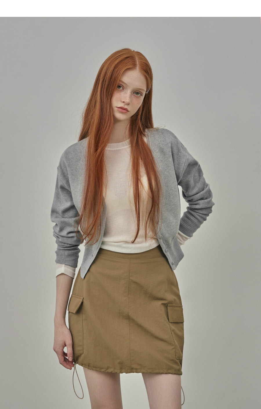 【TWEE】Anu Lovely Basic V-Neck Cardigan