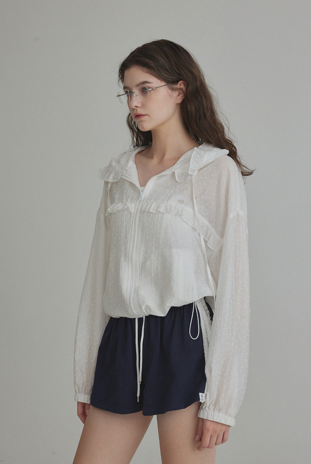 Rench Frill Hooded Windbreaker