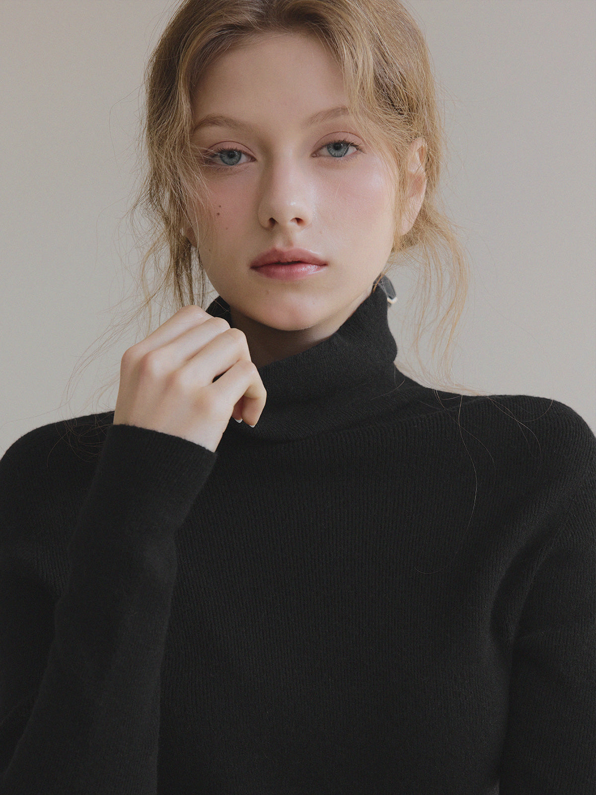 Sames Wholegarment Turtleneck Long Sleeve Knit