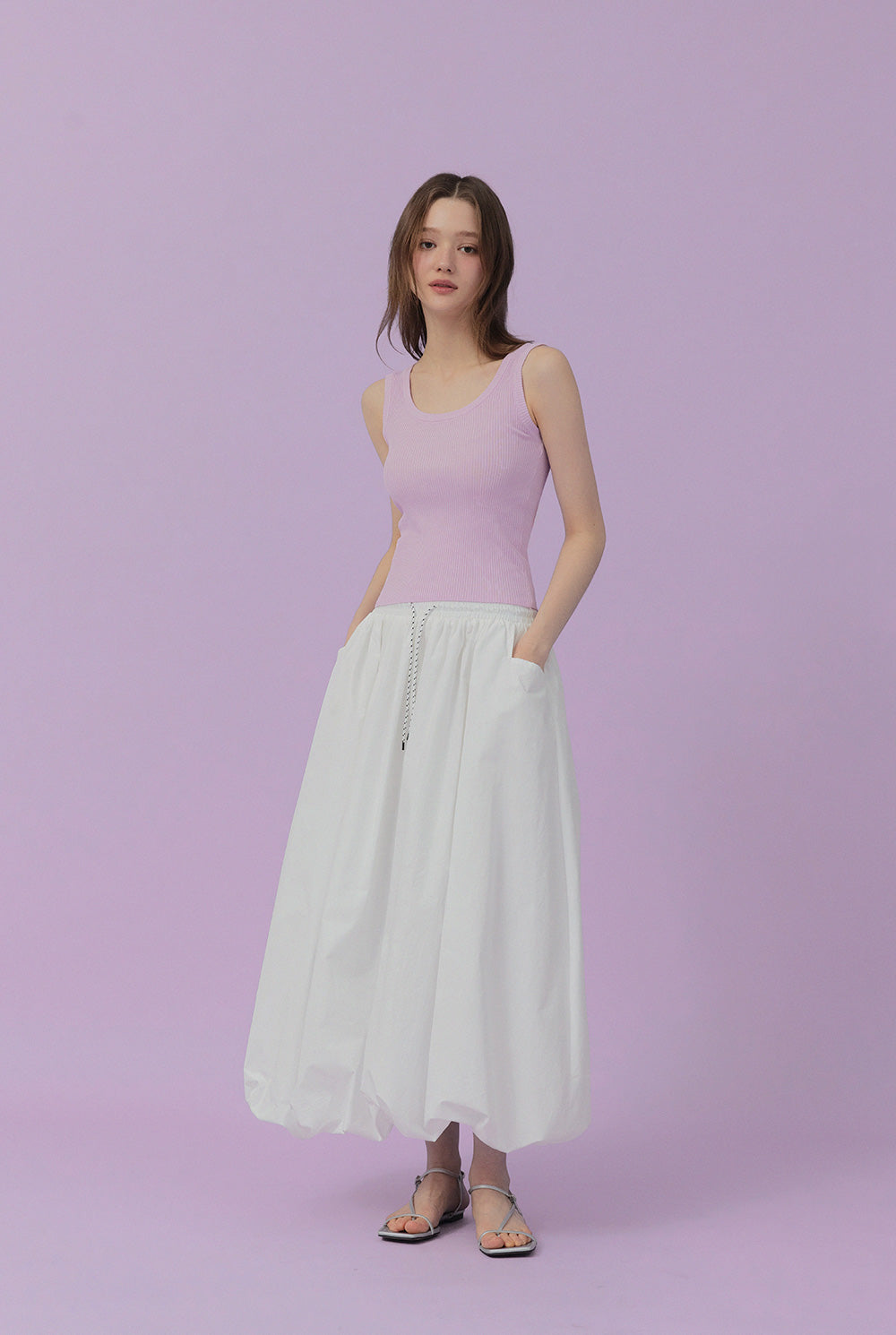 Nukin U-Neck Knit Sleeveless