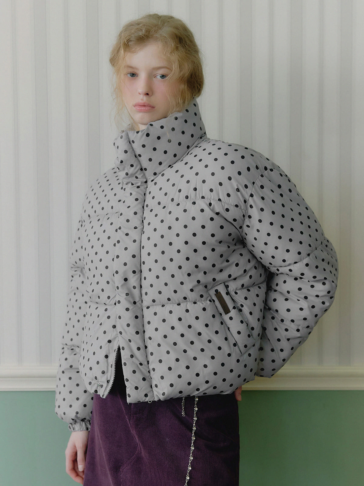Shaco dot short padded jumper