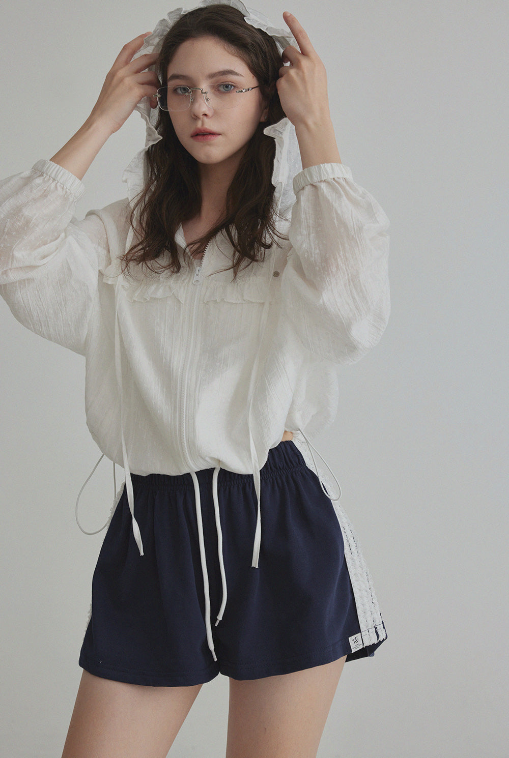 Rench Frill Hooded Windbreaker