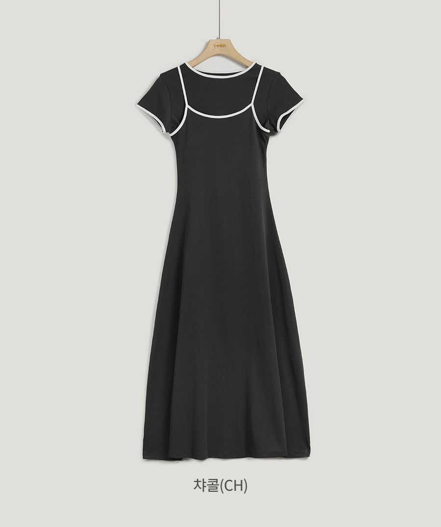 Bibel Contrast T-Shirt Dress Set