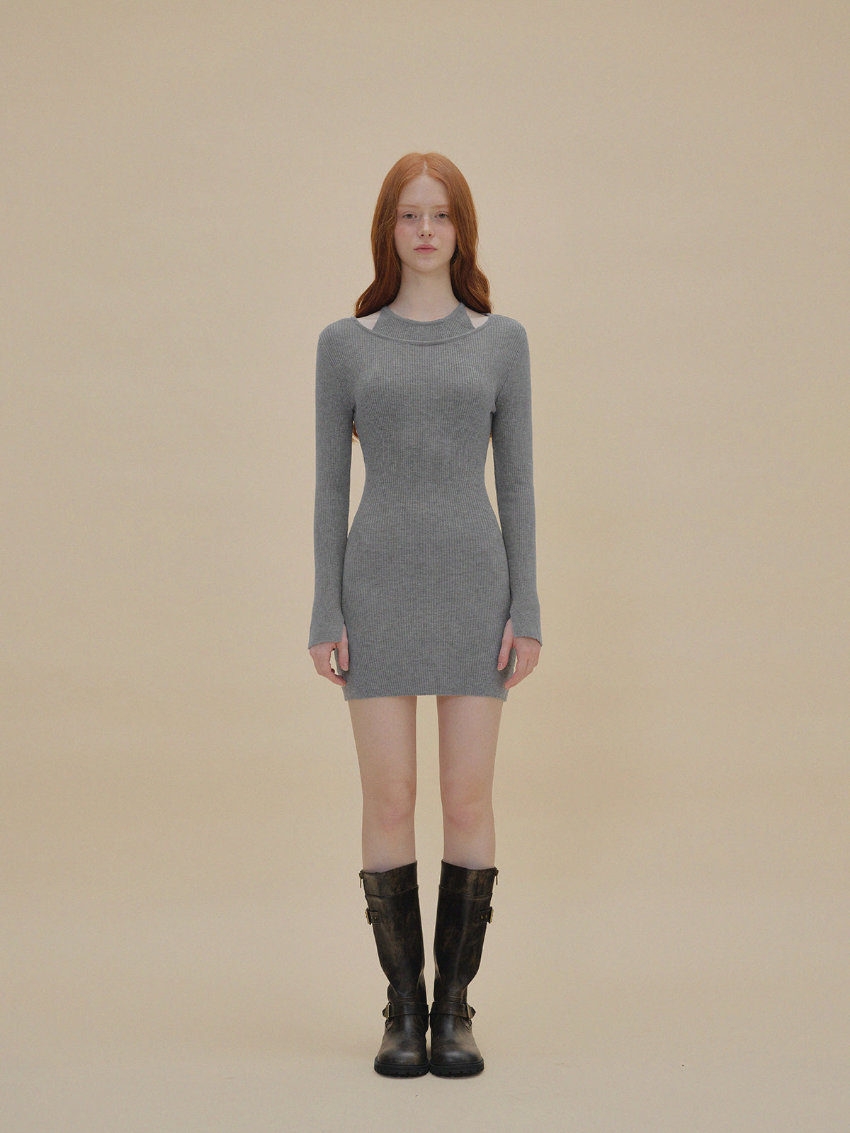 【TWEE】Dupe Layered Knit Dress