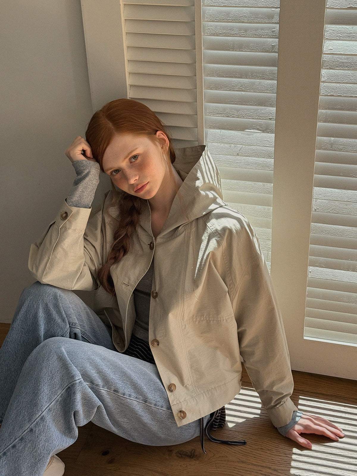 Hetz Button-Up Hooded Jumper