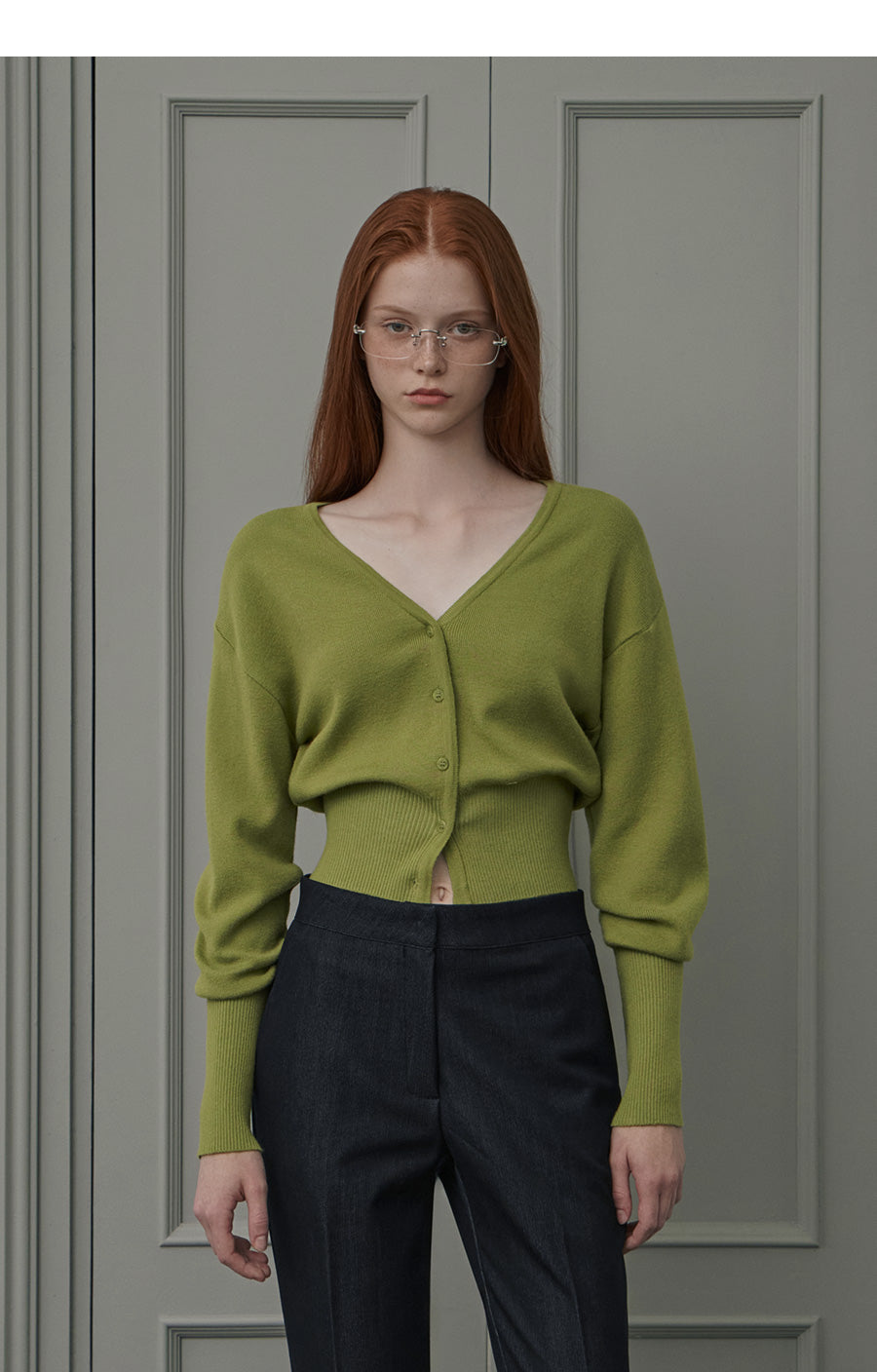 【TWEE】Anu Lovely Basic V-Neck Cardigan