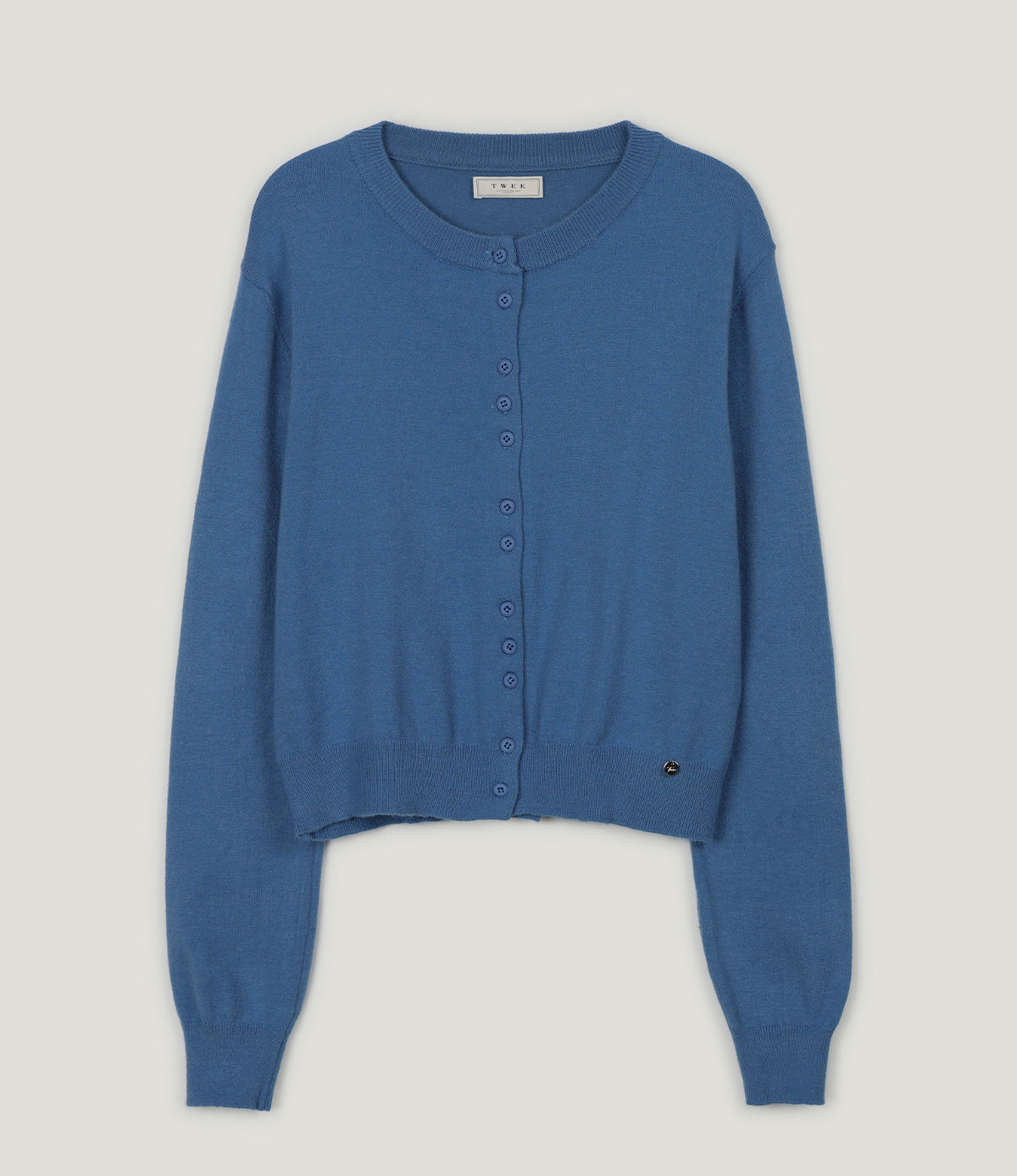 Casha multi-button round neck cardigan