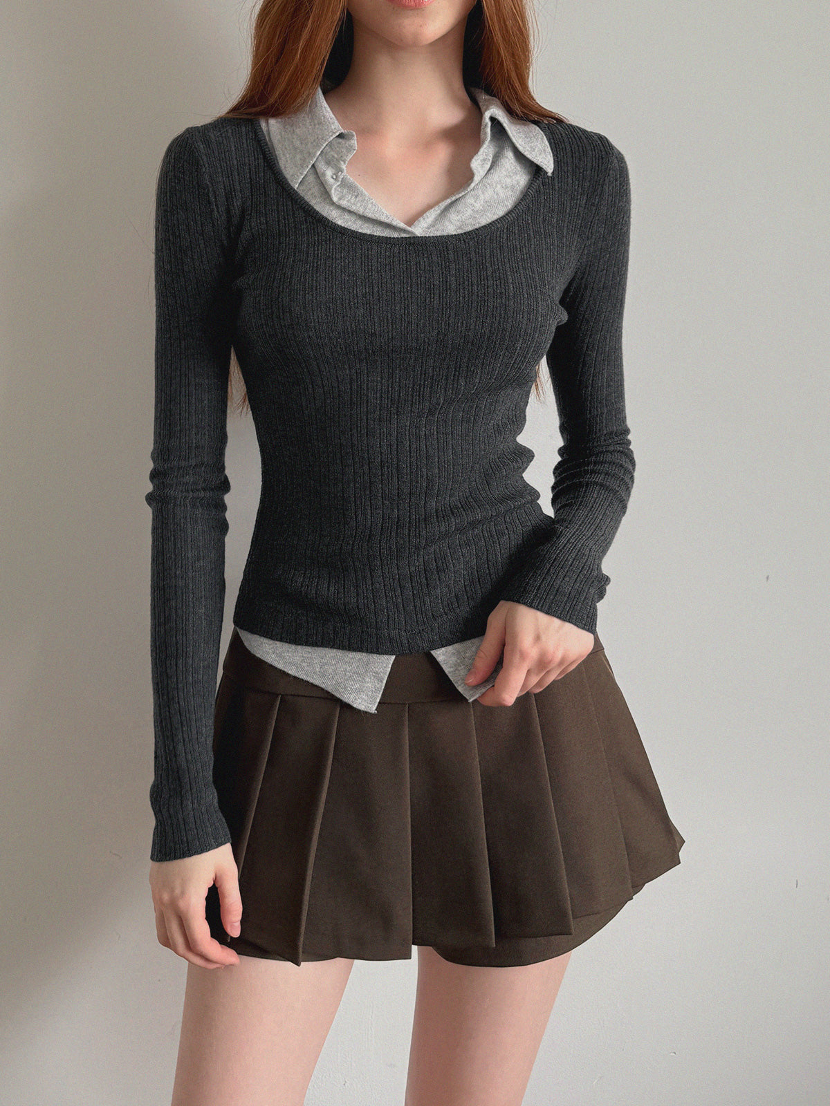 Bellot Two-Tone Layered Knit