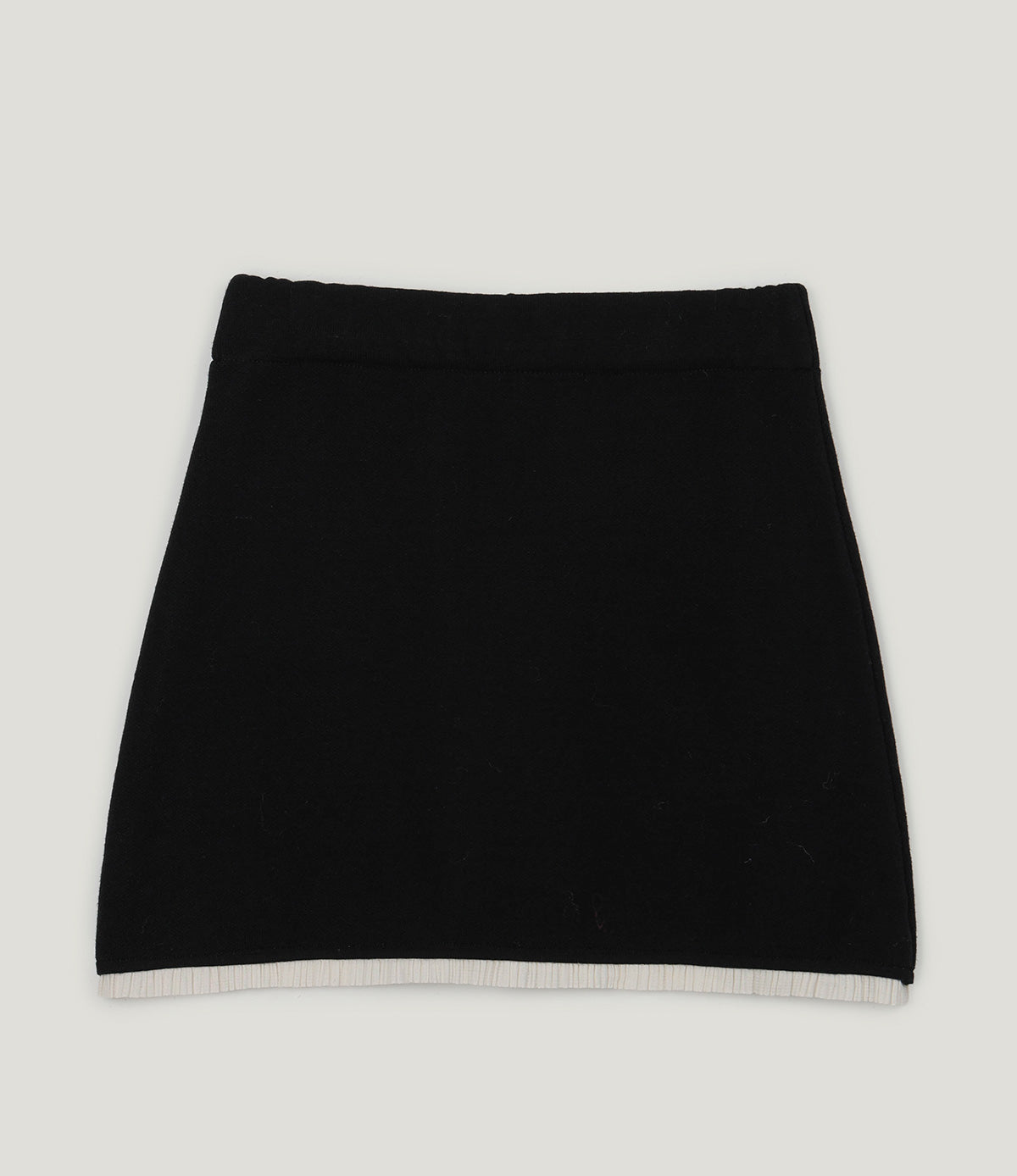 Byuren Layered Knit Banding Mini Skirt