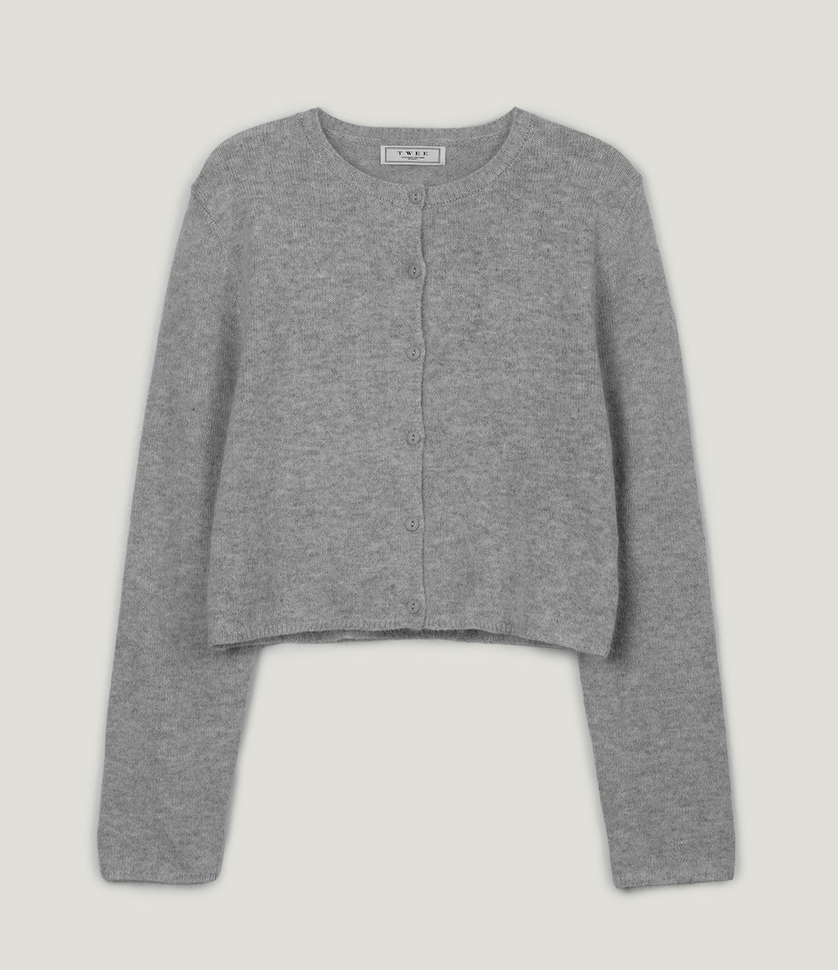 Bedith Hair Round Long-Sleeve Cardigan