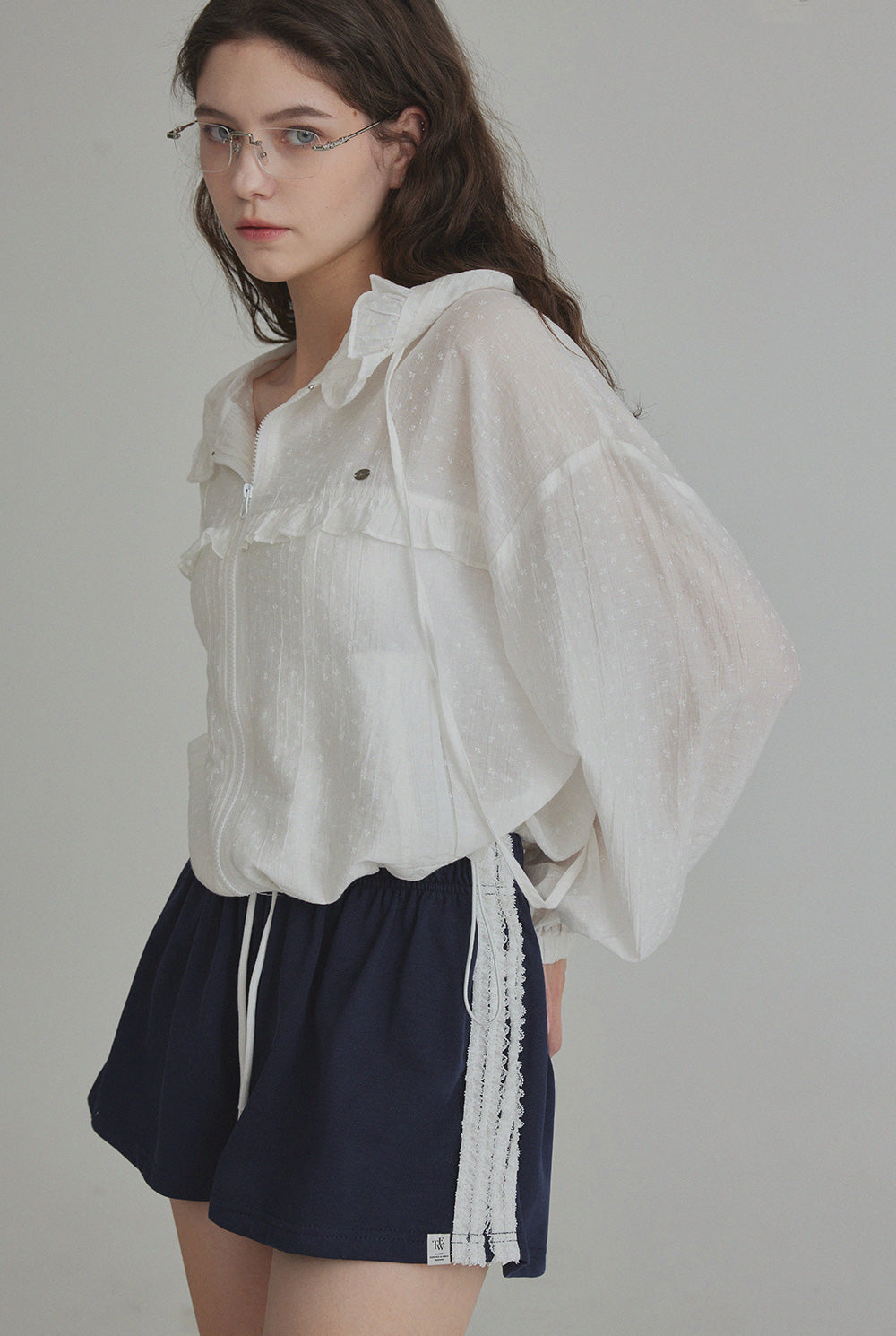 Rench Frill Hooded Windbreaker