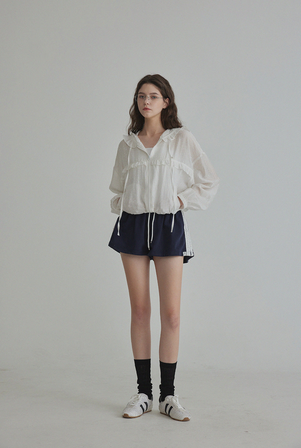 Rench Frill Hooded Windbreaker