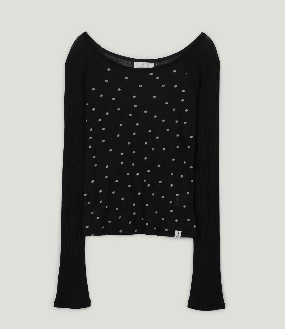Devle Dot Raglan Long-Sleeve Tee
