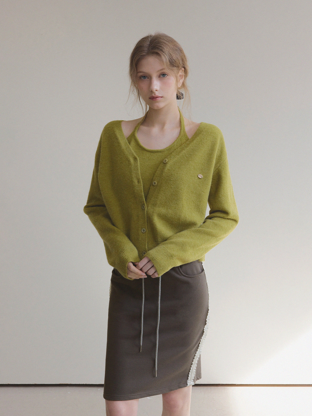 Diar Halter Layered Knit