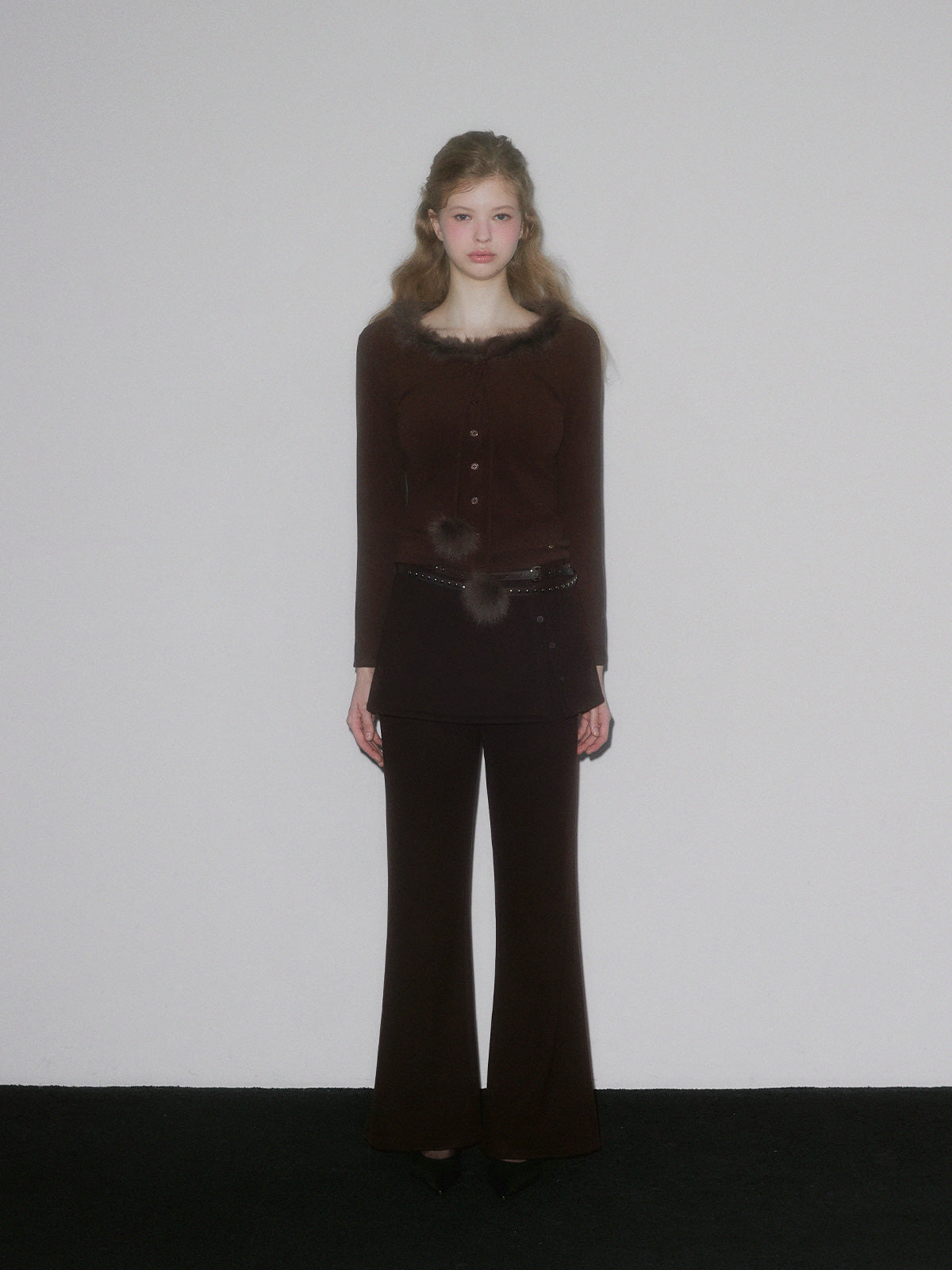 Vinz Fur Pom Long-Sleeve Tee