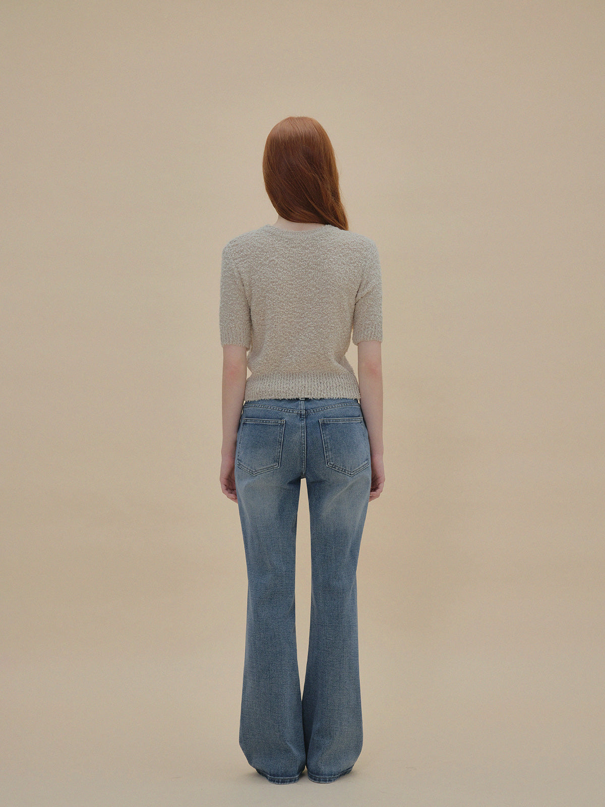 【TWEE】Orit Bouclé Short Sleeve Knit