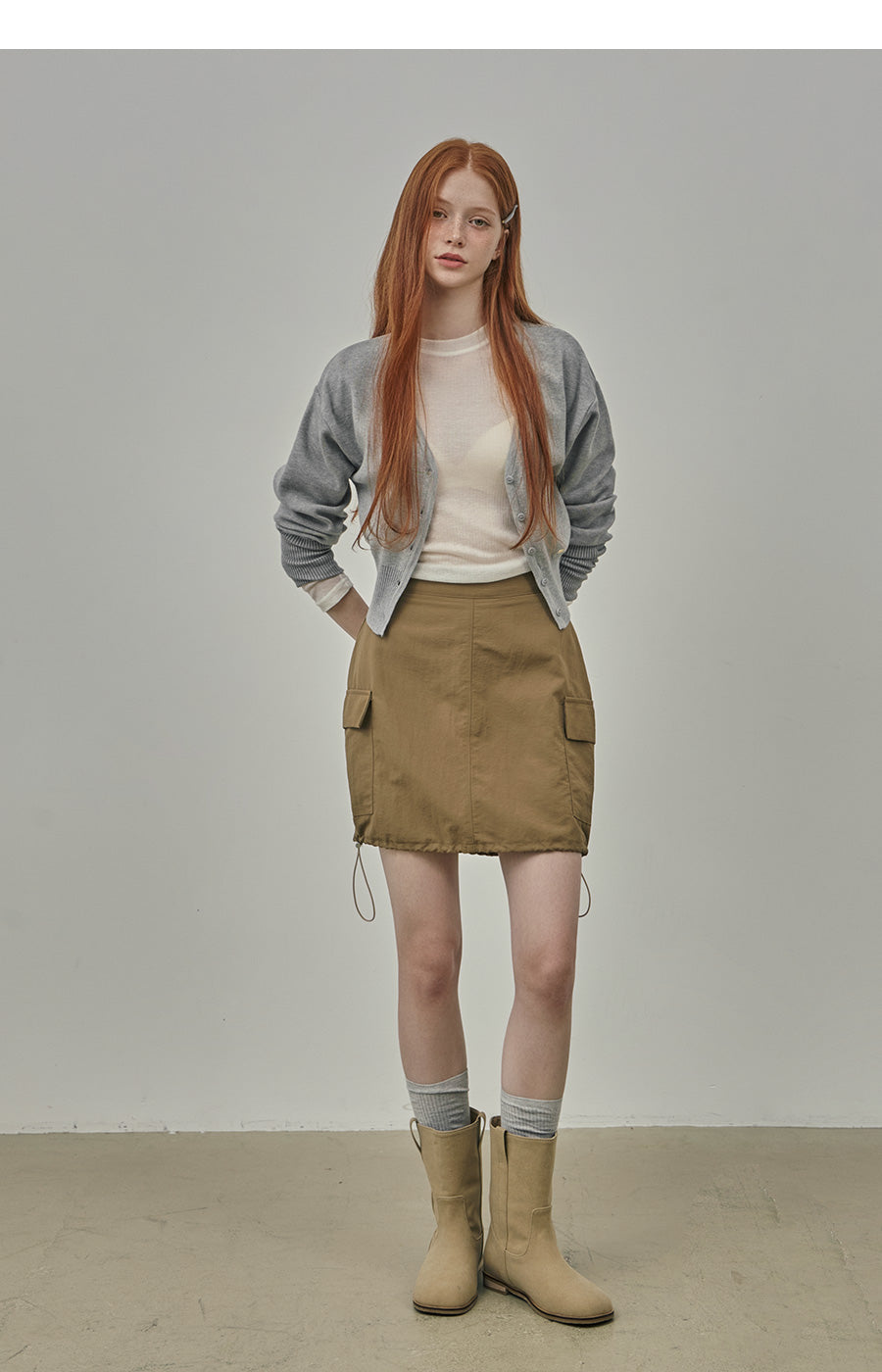 【TWEE】Anu Lovely Basic V-Neck Cardigan
