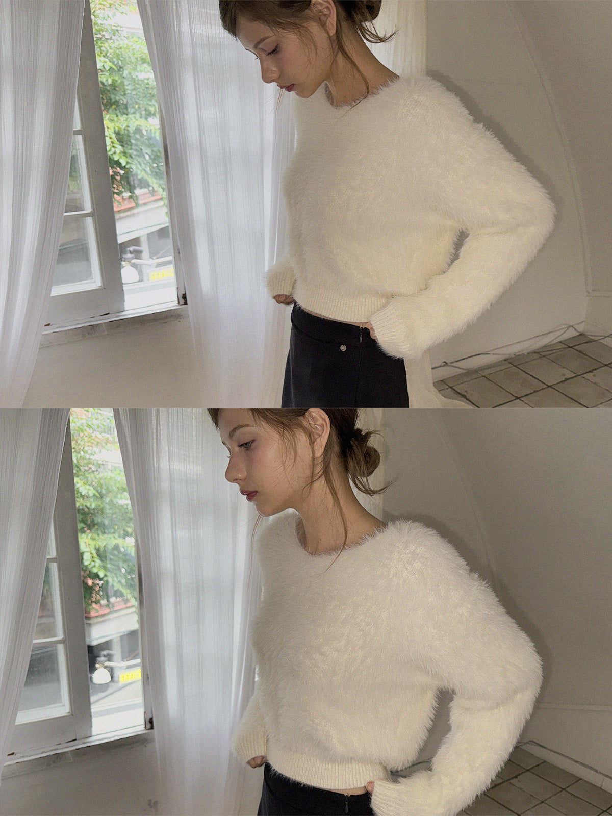 Hollen Back-Strap Knit Sweater
