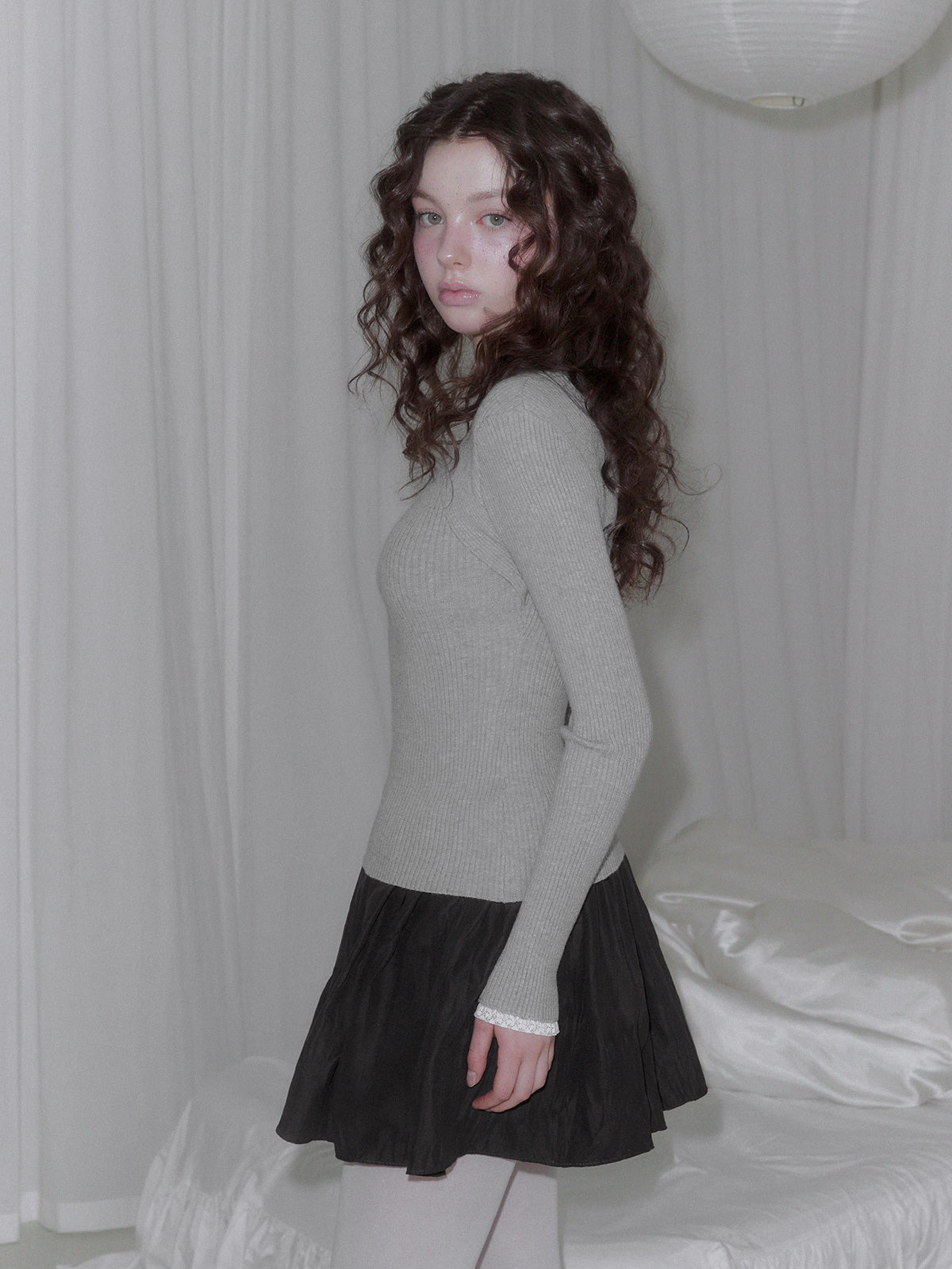 Delvin Lace Bolero Long Sleeve Knit