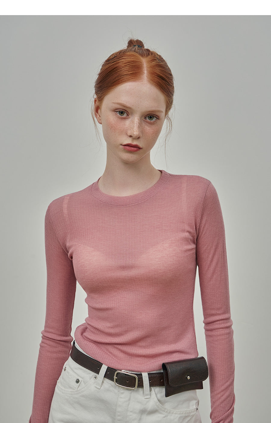 LucyLiu Sheer Round Tee