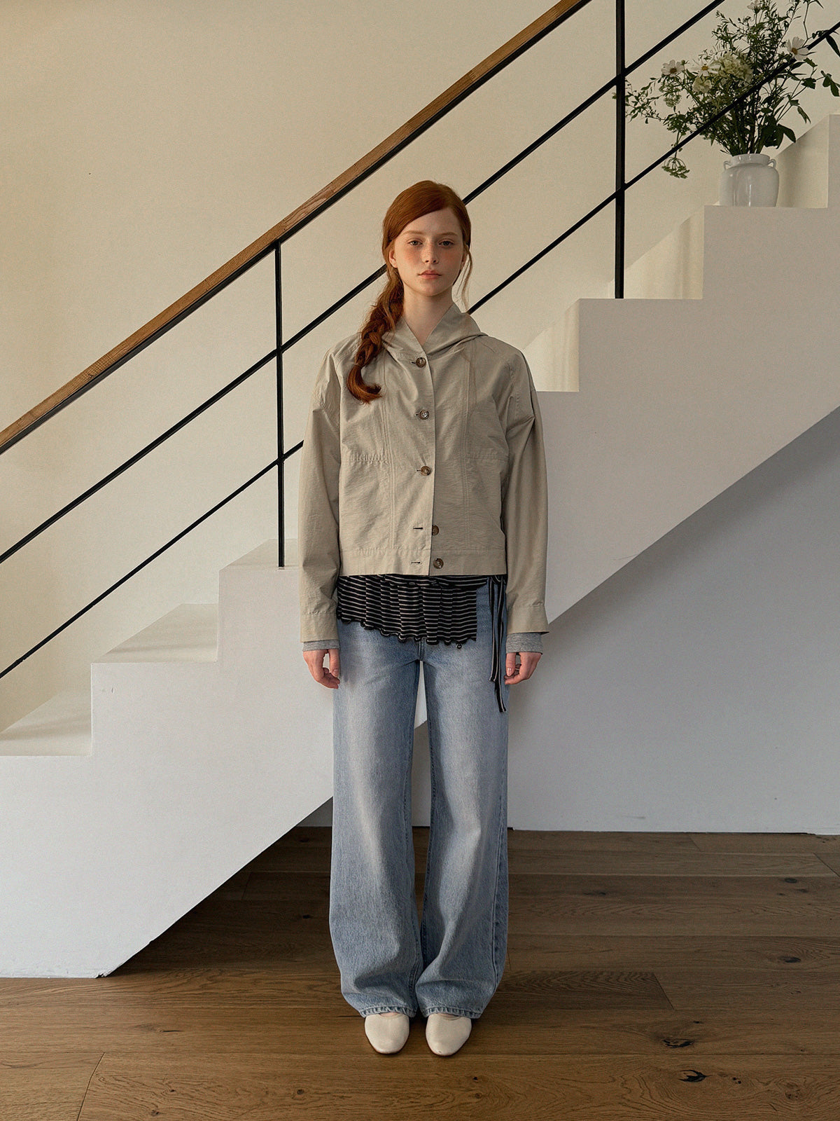 Hetz Button-Up Hooded Jumper