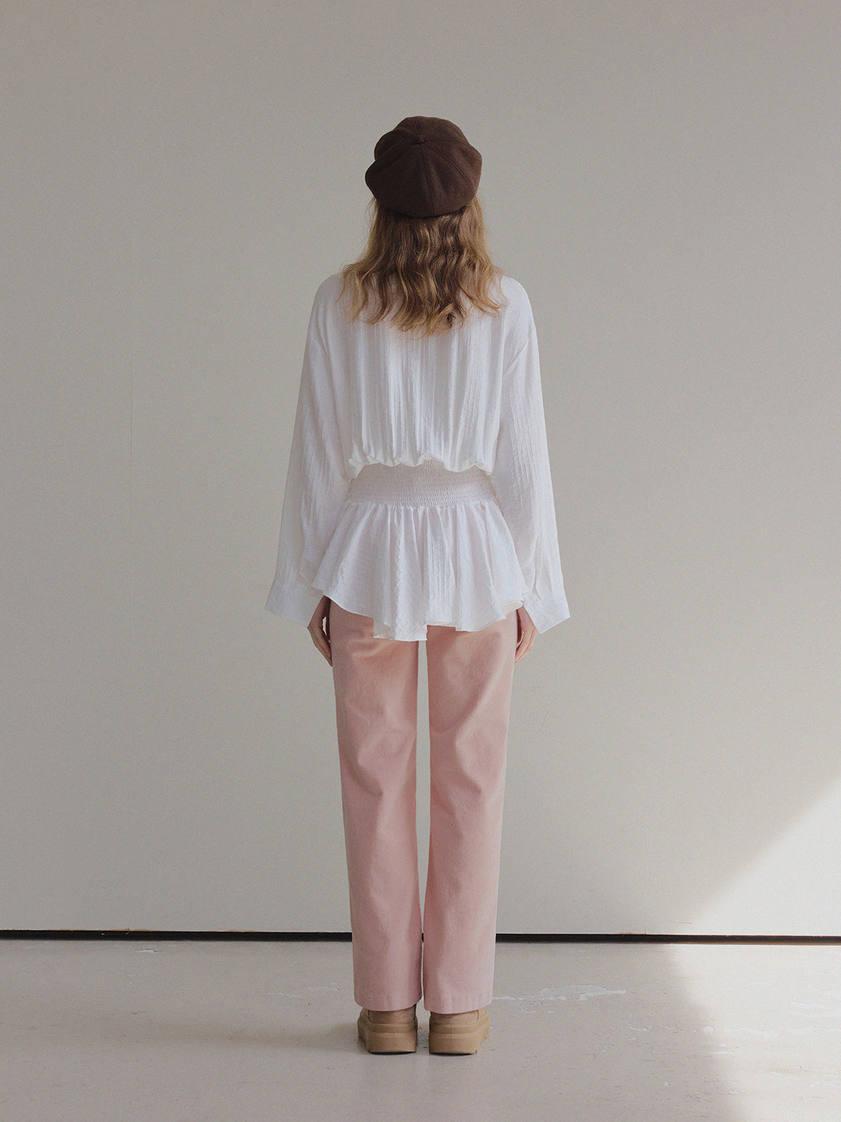 Ponc Shirt Frill Mini Dress