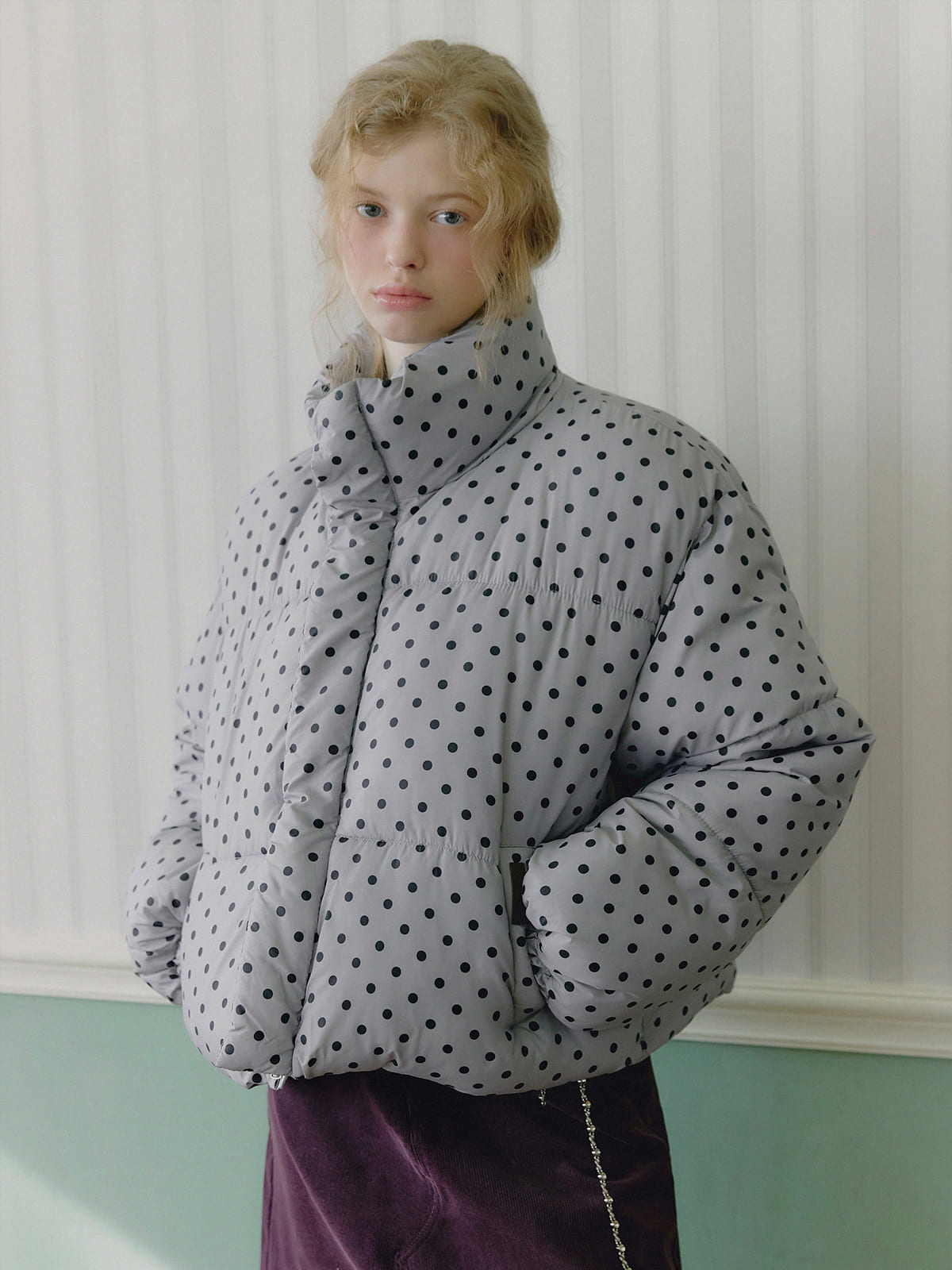 Shaco dot short padded jumper