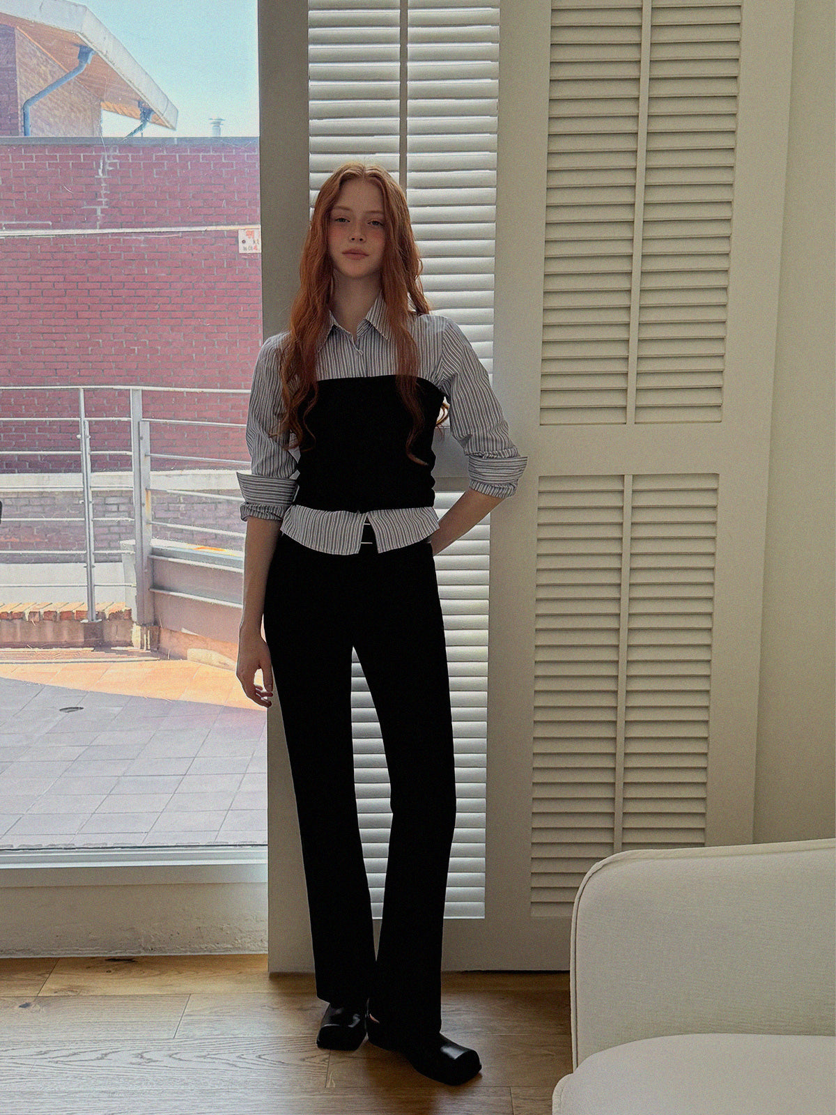 Ready Stripe Slim Fit Long Sleeve Shirt