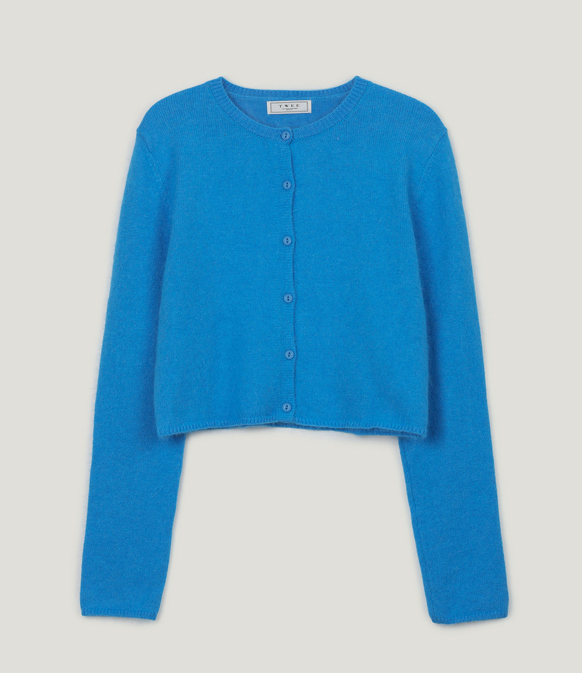 Bedith Hair Round Long-Sleeve Cardigan