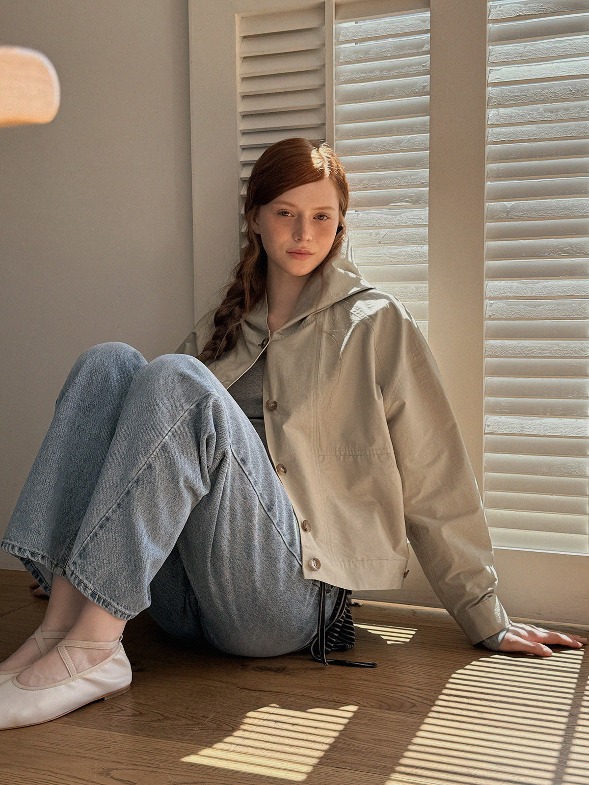 Hetz Button-Up Hooded Jumper