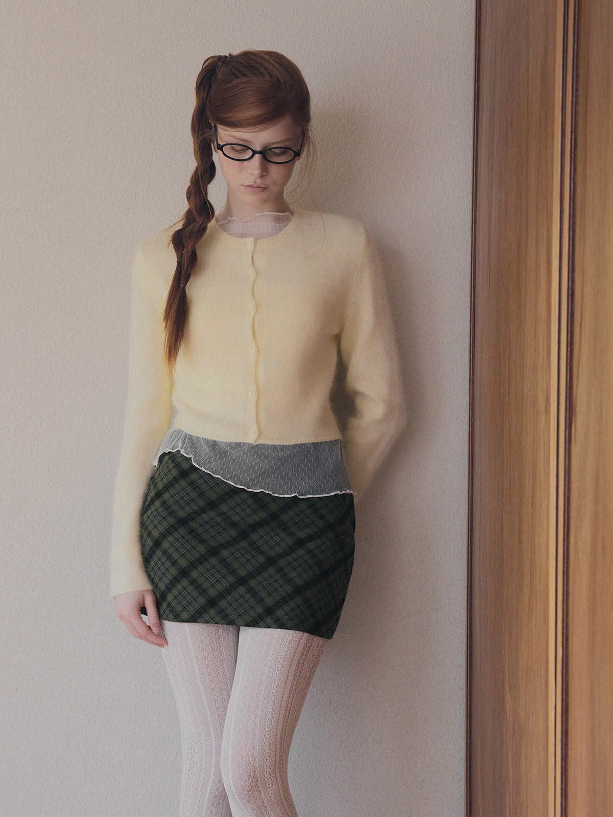 Bedith Hair Round Long-Sleeve Cardigan