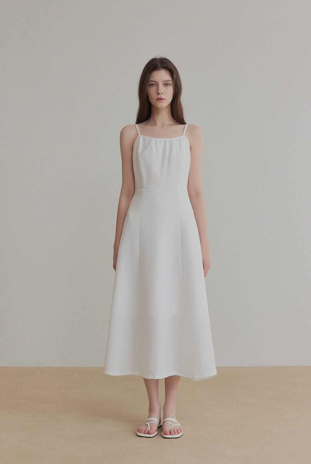 Plve Sleeveless Long Dress White / F Plve Sleeveless Long Dress White / F