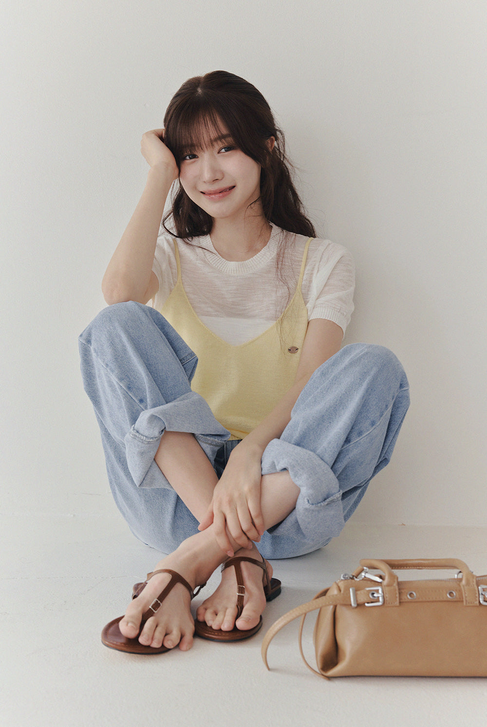 Nihe Colorblock Knit Sleeveless Set