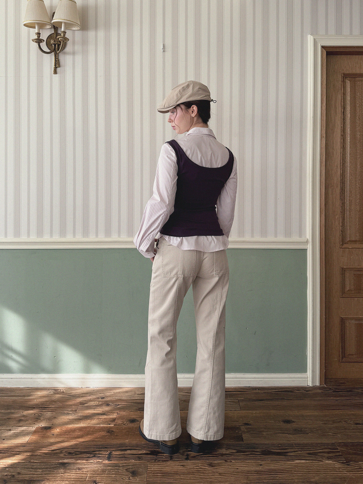 Bandi Pocket Semi-Bootcut Long Pants