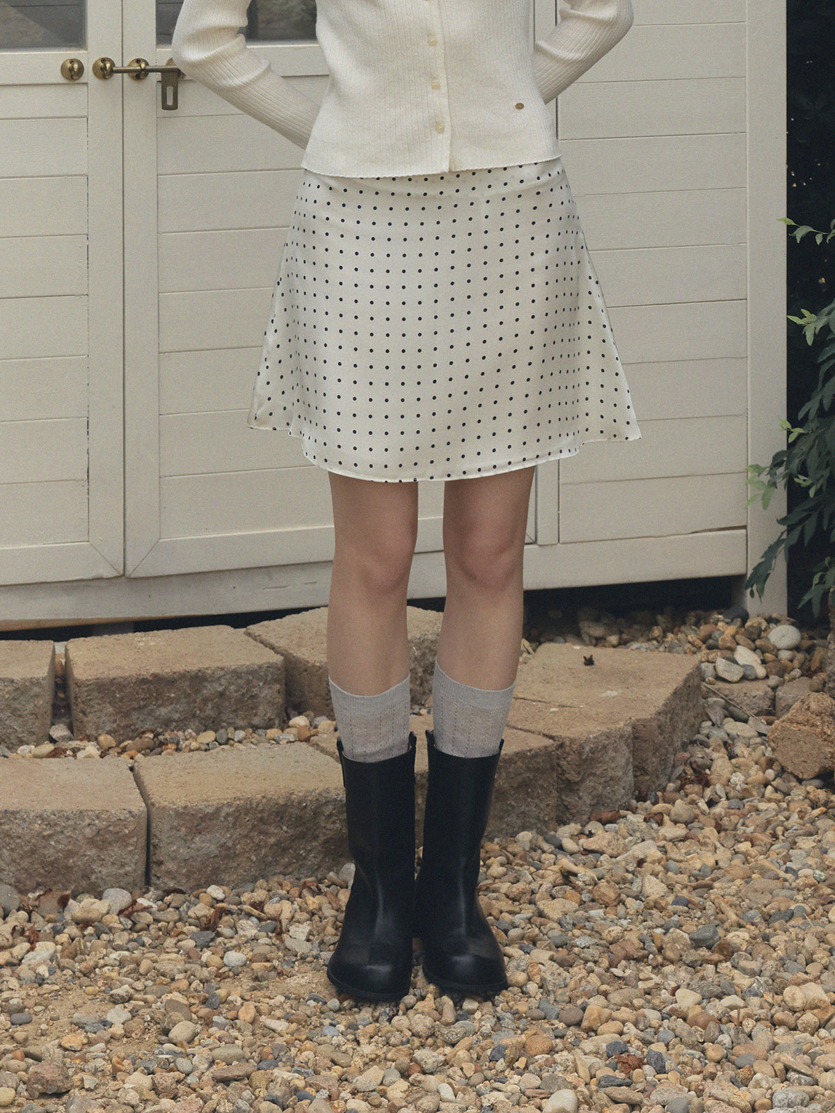 【TWEE】Enton Dot Mini Skirt