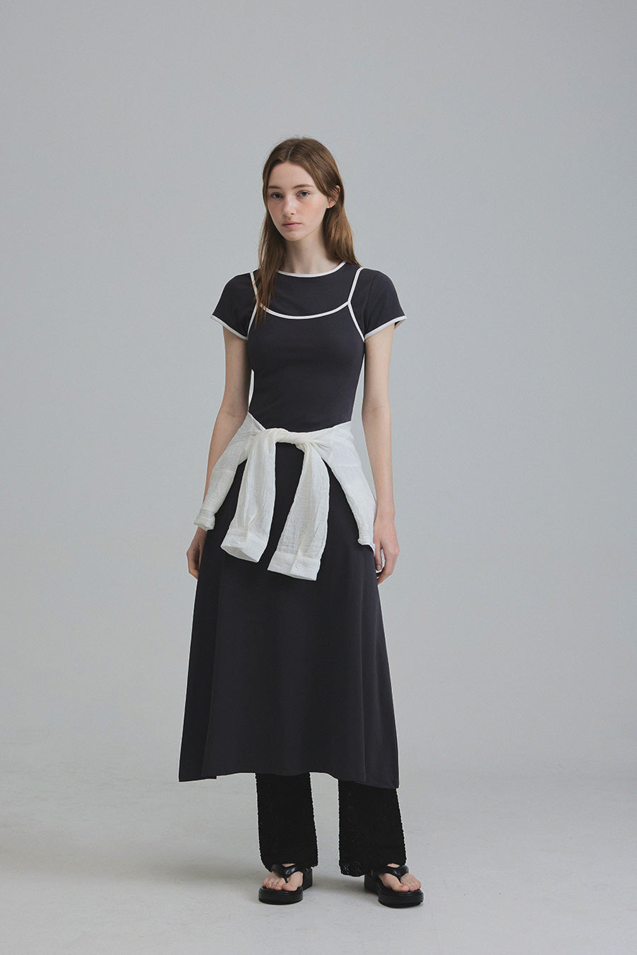 Bibel Contrast T-Shirt Dress Set