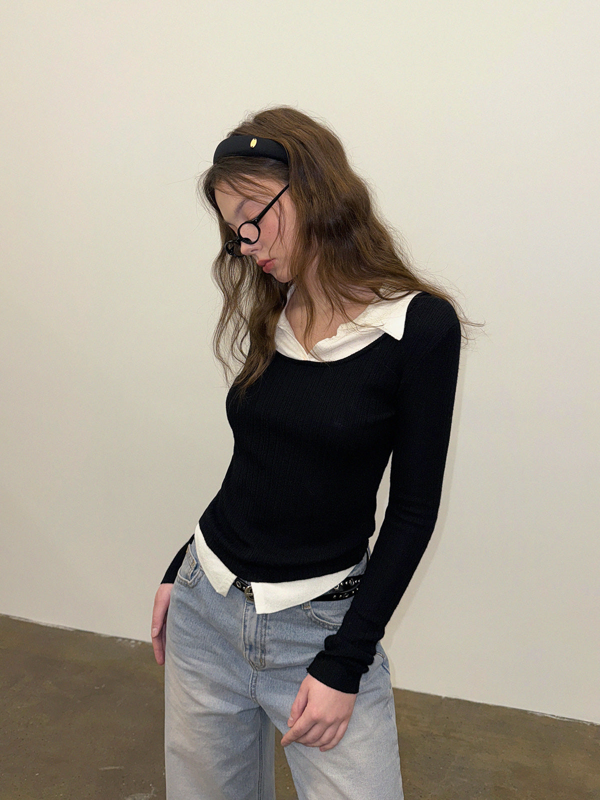 Bellot Two-Tone Layered Knit