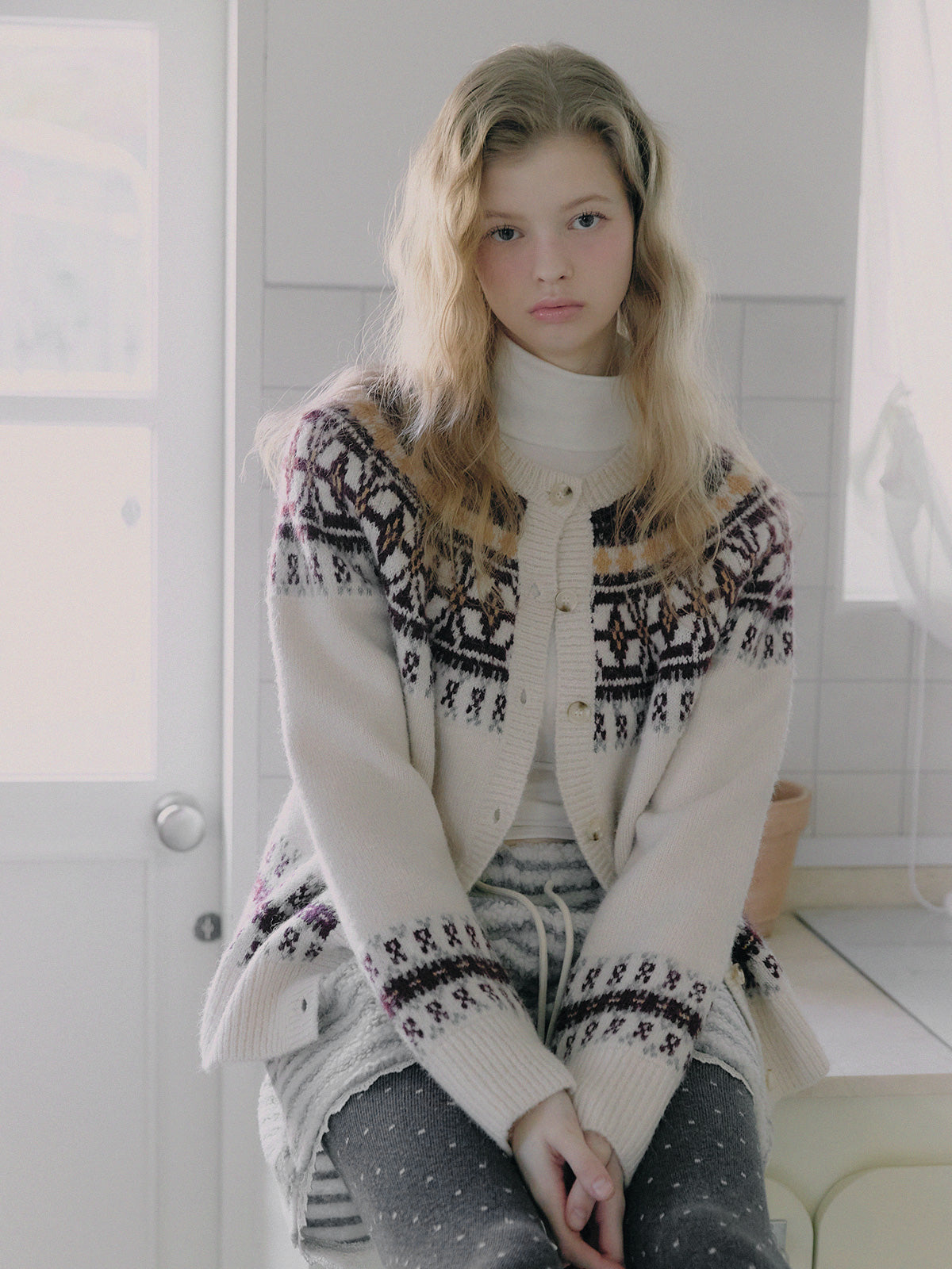 Epin Nordic Knit Cardigan
