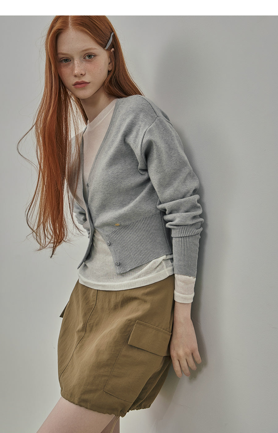 【TWEE】Anu Lovely Basic V-Neck Cardigan