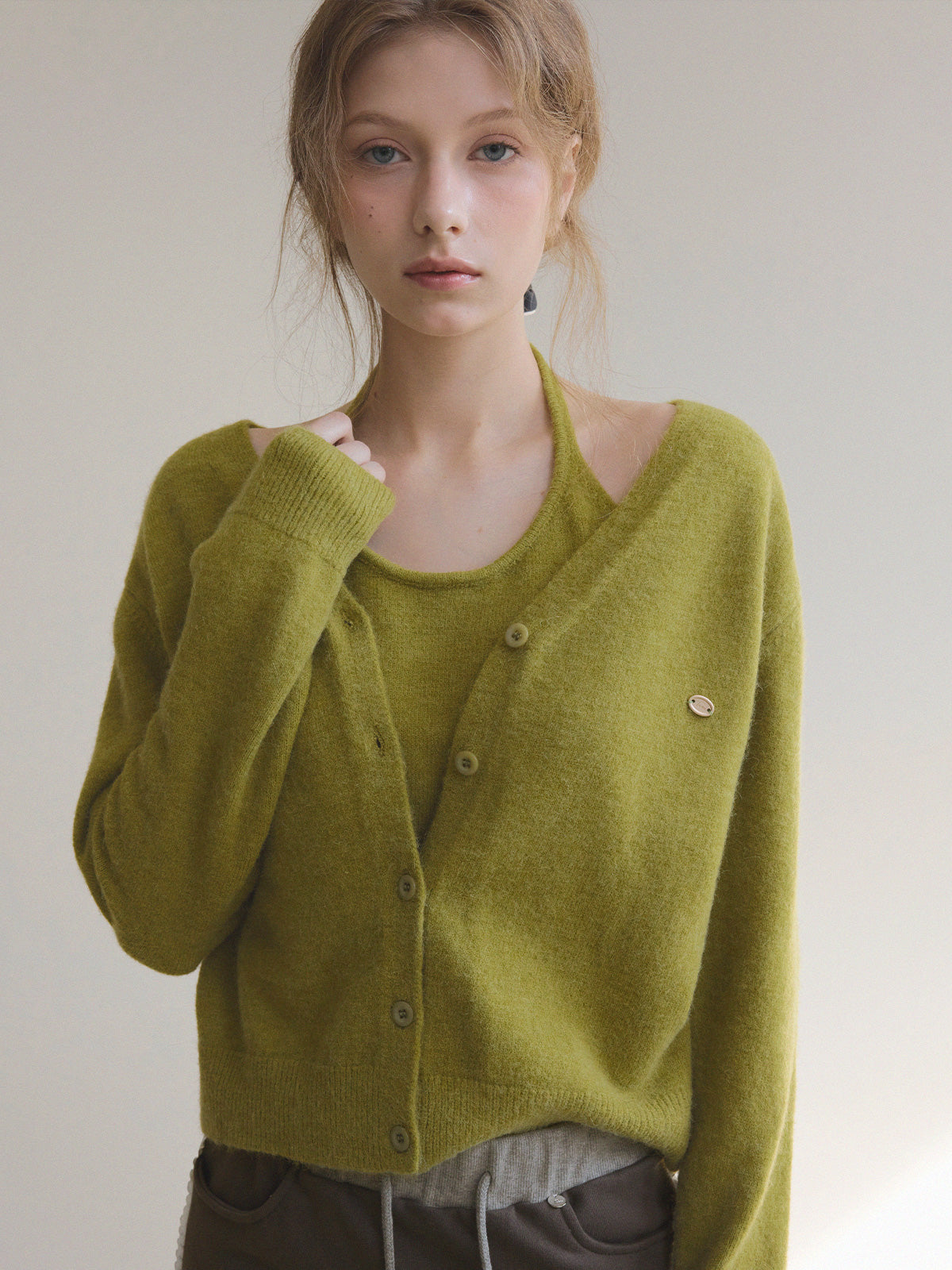 Diar Halter Layered Knit